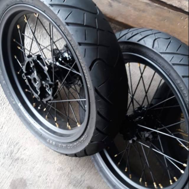 Ban set velg set supermoto crf150L