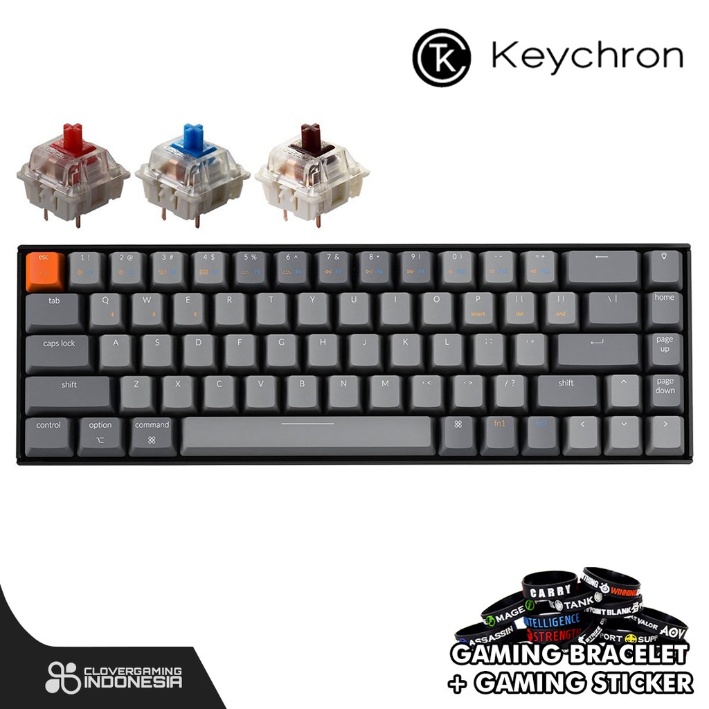 Keychron K6 RGB Aluminium HOTSWAP - Wireless Mechanical Keyboard