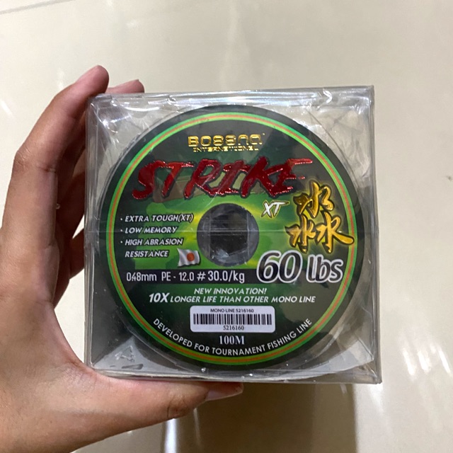 READY STOCK BOSSNA STRIKE LINE PE SENAR PANCING