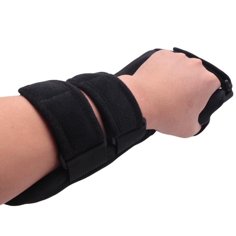 Soft Functional Resting Hand Splint for Flexion Contractures - Stroke Hand Brace (Large, Left)