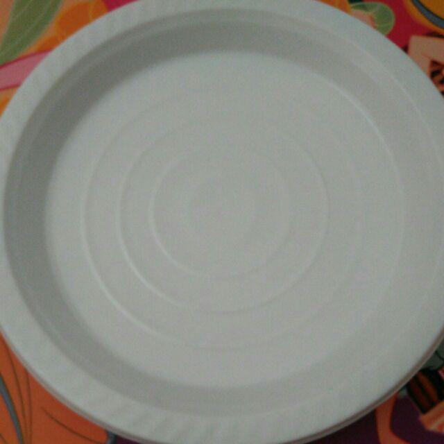 Piring Plastik Hips Putih 7 Inch Food Grade