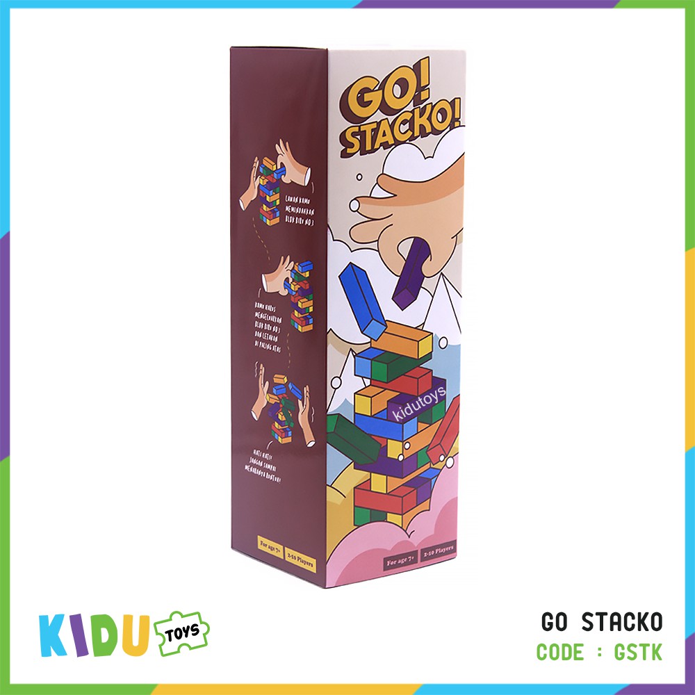 Mainan Anak Uno Stacko Balok Susun / Uno Stako / Uno Go Stacko Uno Kidu Toys