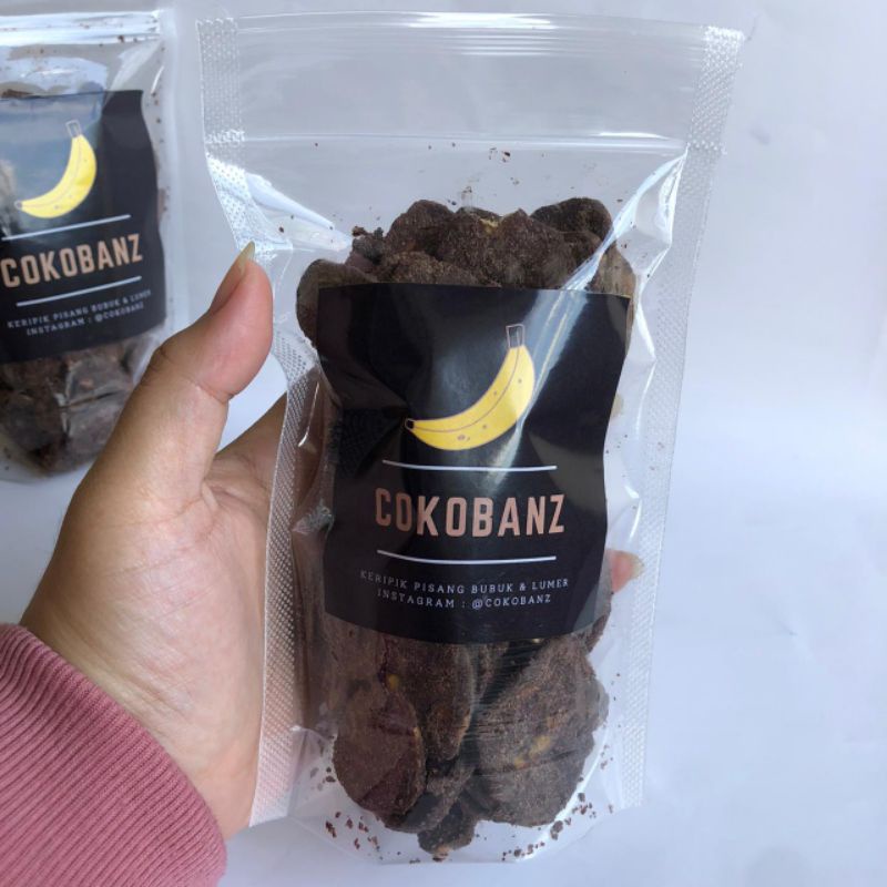 Keripik Pisang Coklat Bubuk (80 gram) Kripik Pisang Cokelat Tebal Khas Lampung