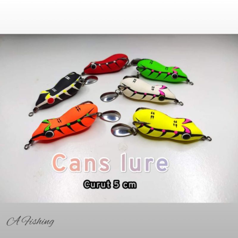 SOFT FROG CURUT 4,2CM 5CM 6CM CANS LURE I UMPAN CASTING IKAN GABUS DAN TOMAN