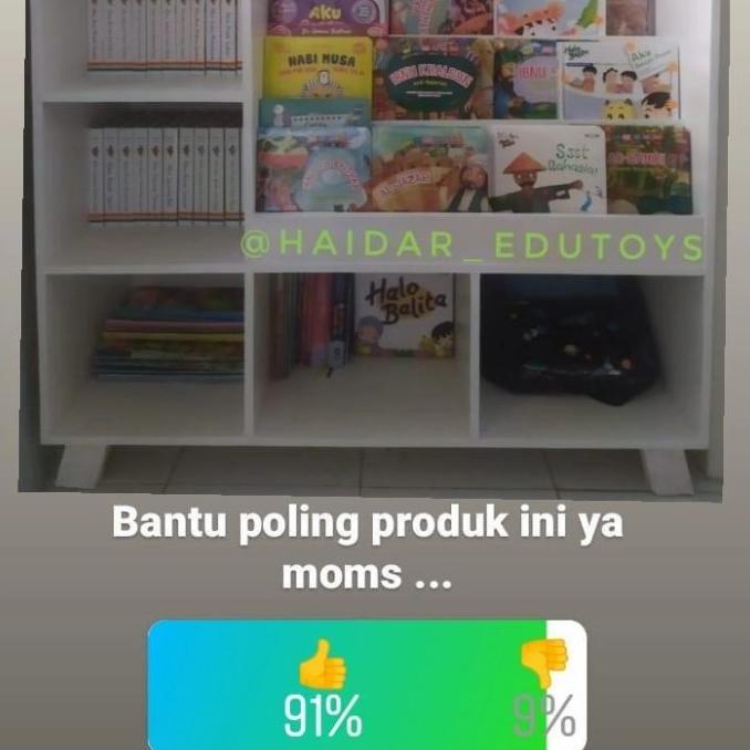 Rak Montessori / Rak Buku Anak /Rak Mainan Anak
