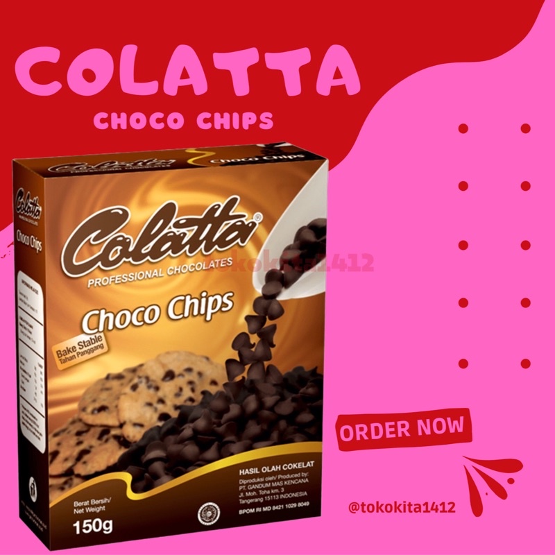 COLATTA Choco Chips Coklat Compound Chocochip 150 gr