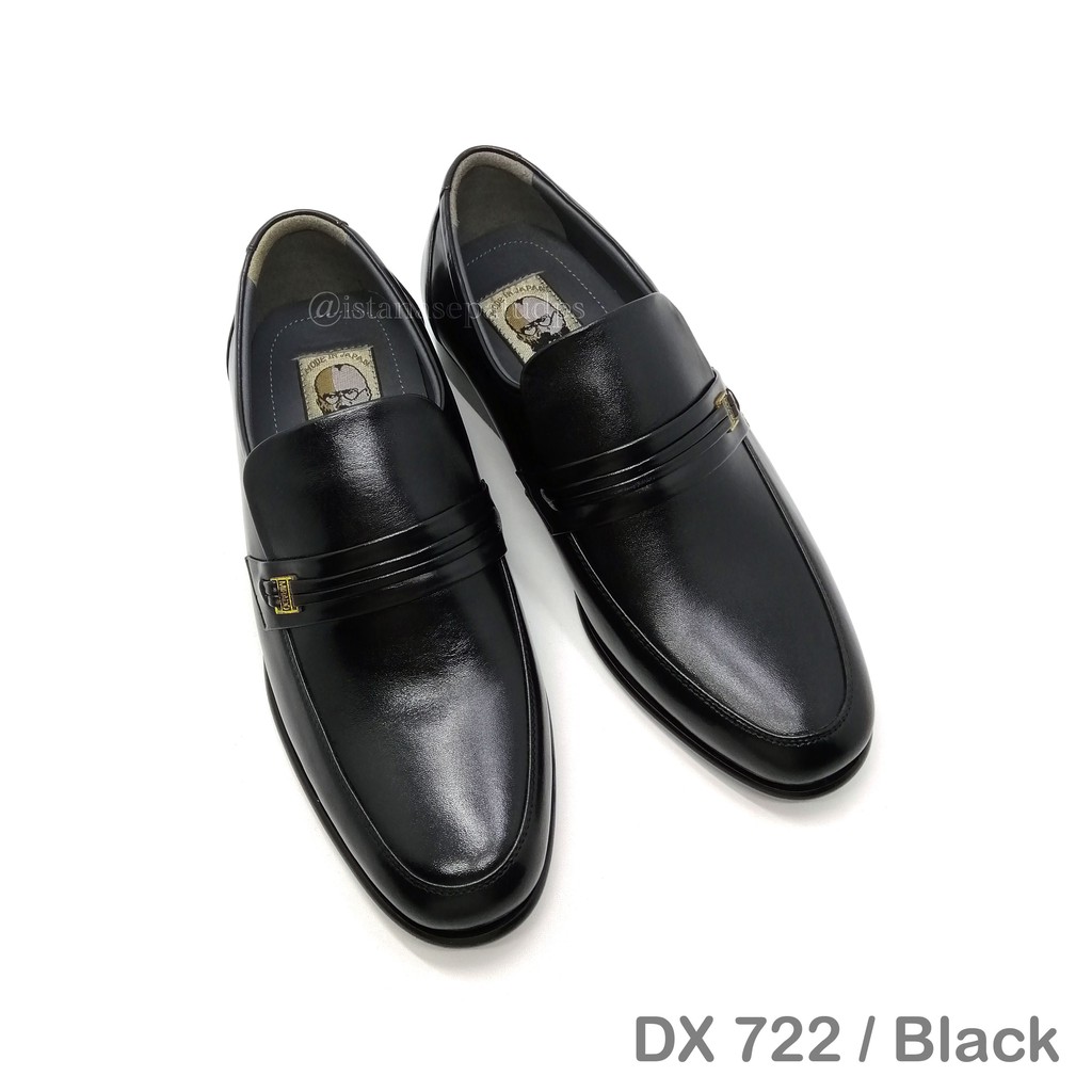 Sepatu Pantofel Kulit Pria Mirado DX 722, Hitam, Berkualitas