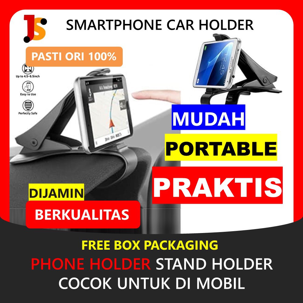 STAND HOLDER HP HANDPHONE CAR PHONE HOLDER MOBIL SMARTPHONE HOLDER U DUDUKAN HP DI MOBIL MURAH JS95