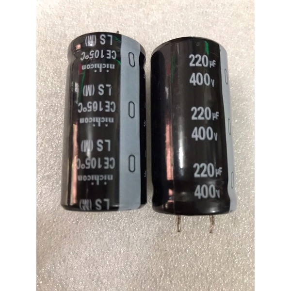 Capacitor Elco 220uf 400v Nichicon Kapasitor Elko 220uf 400v