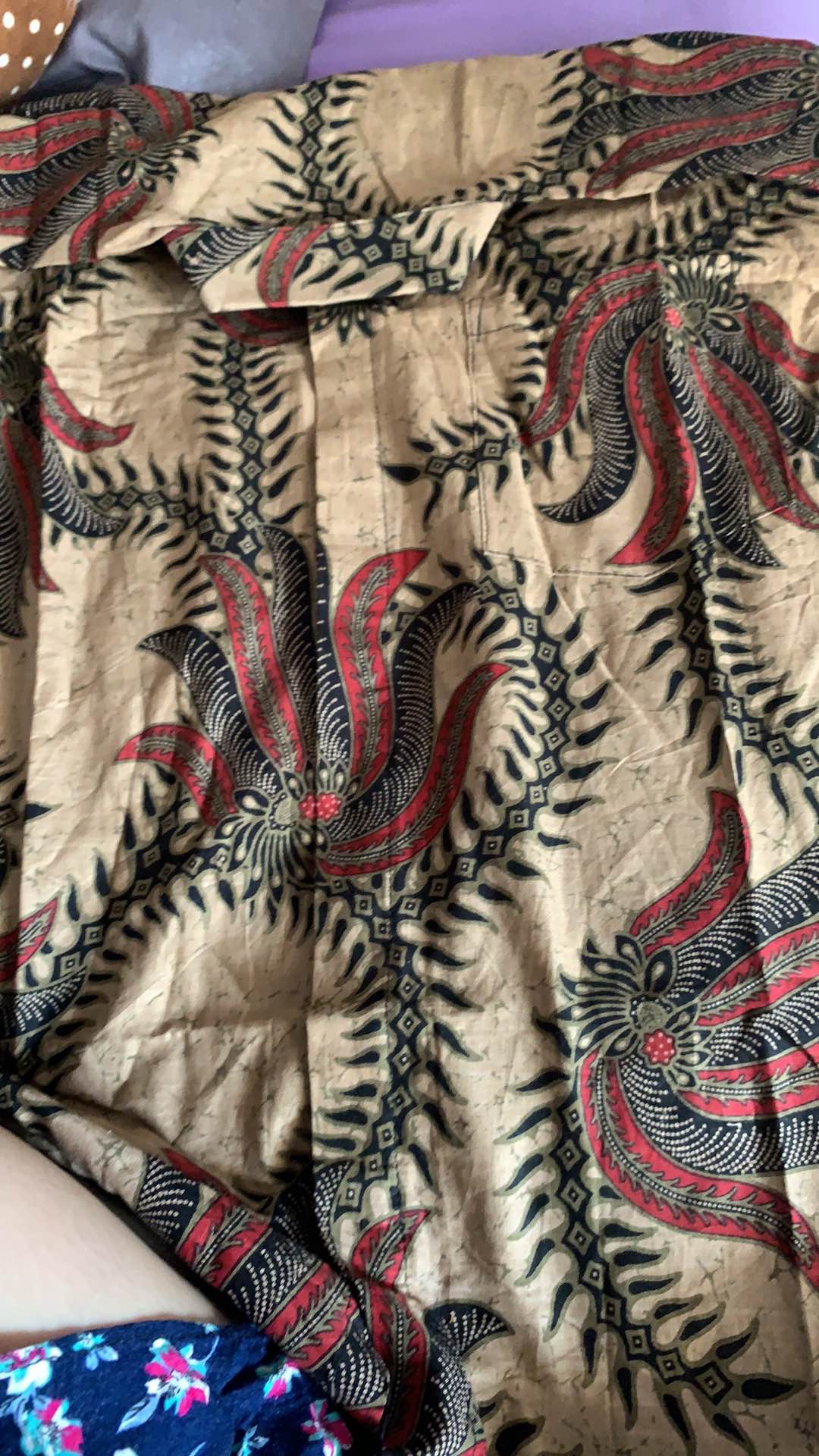 Nailo Batik Hrb026 Kenongo Kemeja Tosca Panjang Pekalongan Padi M L L Sogan Tulis Halus Kemeja Batik