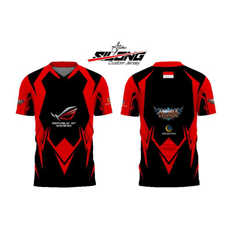 Jersey Baju Kaos Gaming Mobile Legend Free Request Design