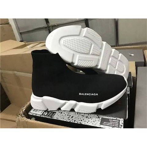Balenciaga Speed Trainer Black White Premium