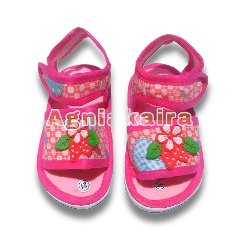 Sandal Bayi Citcit Model Selop Gunung Motif Bunga Terbaru