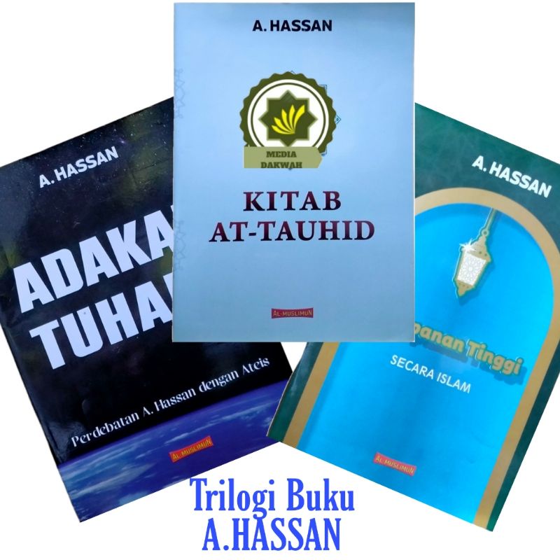 Buku Peket TRILOGI A.HASSAN Adakah Tuhan Perdebatan dg Ateis   Kitab Tauhid   Kesopanan Tinggi - Kar