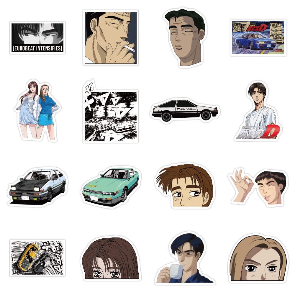 ID001 – Sticker / Stiker Anime Jepang Initial D