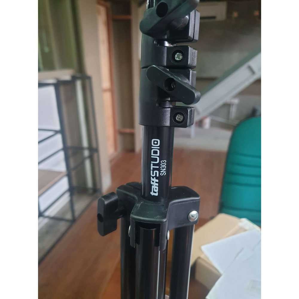 Bayar Ditempat TaffSTUDIO Portable Lighting Stand Tripod 3 Section 200cm - SN303