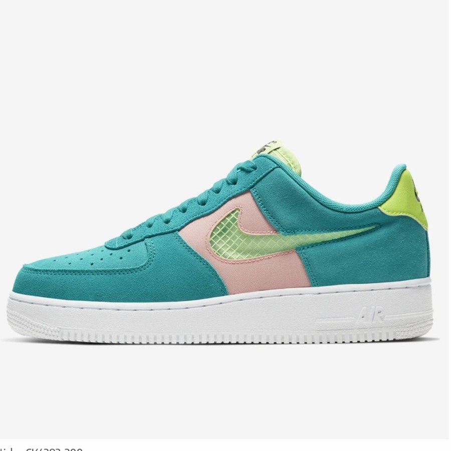 ORIGINAL Nike Air Force 1 Aqua Oracle White Putih Sepatu Wanita BNIB