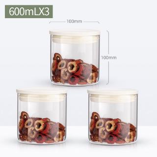 Ready Stock Glass Sealed Jar With Lid Miscellaneous Grain