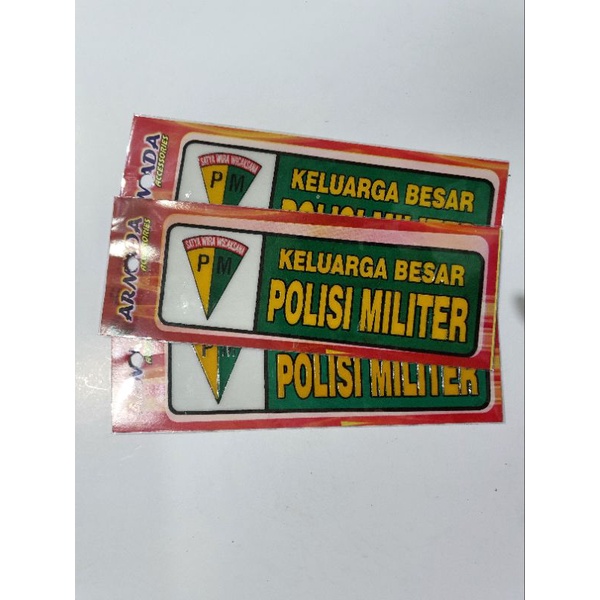 

Stiker PVC Panjang Keluarga Besar Polisi Militer | Stiker PVC