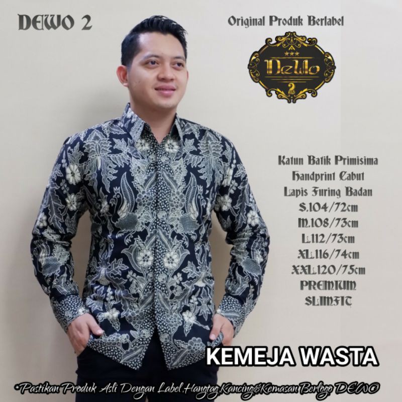 Kemeja Batik Slimfit Terbaru Batik Slimfit WASTA Batik Slimfit Lapis Furing