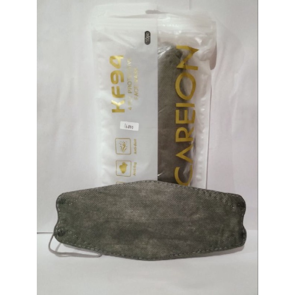 Masker KF94 Hijab (Headloop) Gray CAREION