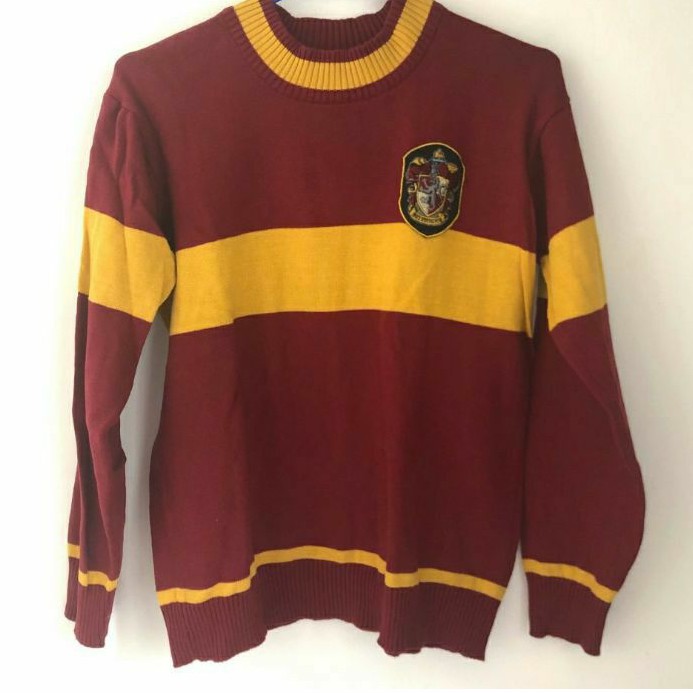 Sweater Light Academia Hogwarts Harry Potter Gryffindor PL (Preloved)