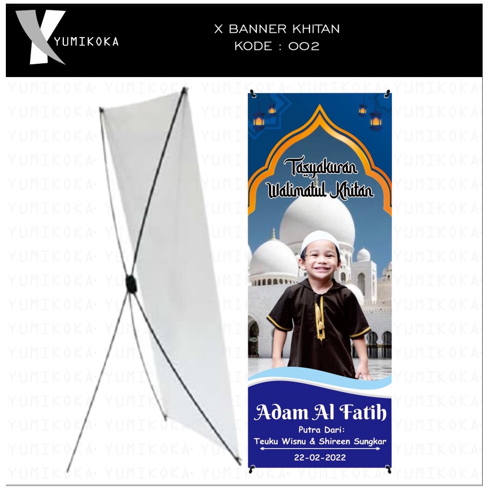 PAKET STAND BANNER XBANNER PERNIKAHAN WEDDING KHITAN WISUDA