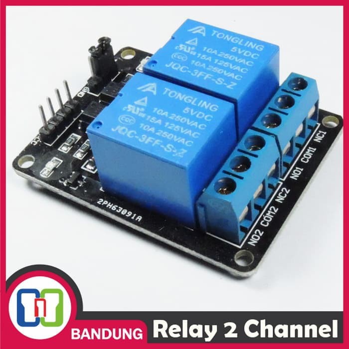 RELAY 5V 2 CHANNEL OUTPUT 250VAC 30VDC 10A WITH OPTOCUPLER MODUL