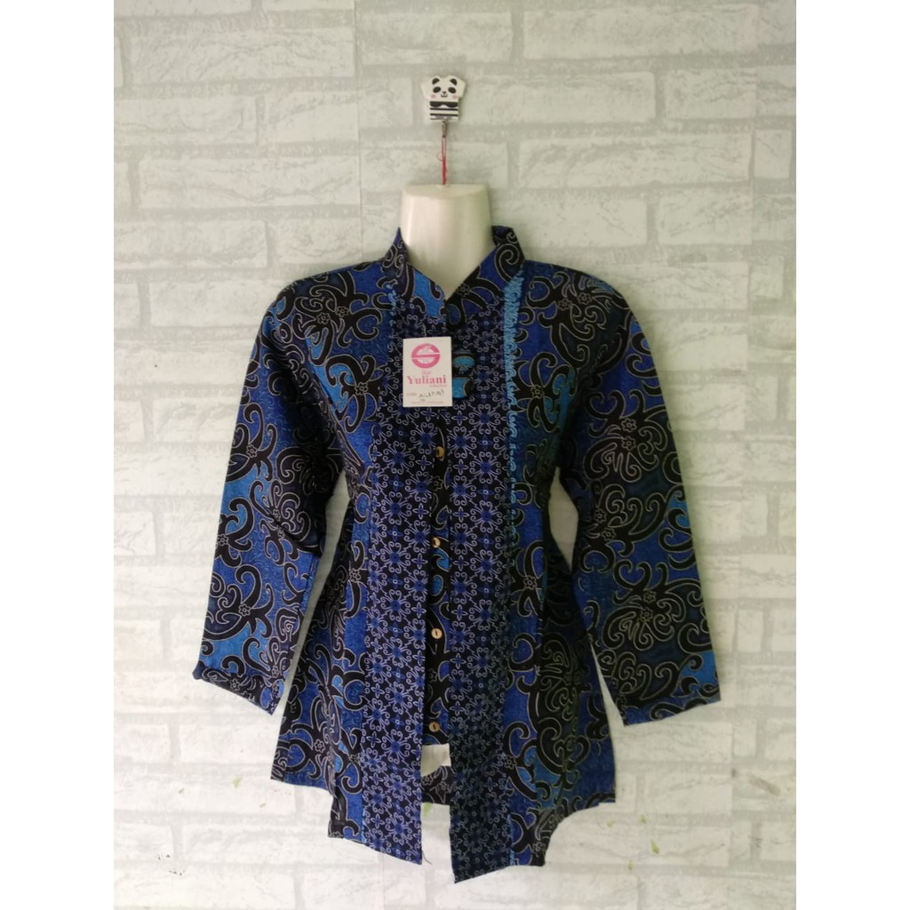 blouse batik kerja lengan panjang