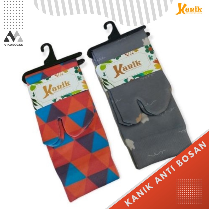 VIKASOCKS - Kaos Kaki Kanik Printing Anti Bosen Ukuran M