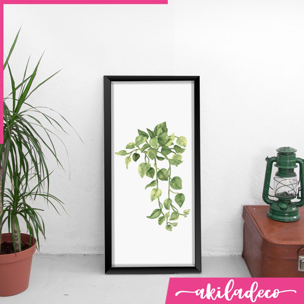 Hiasan Dinding Lukisan Daun Tropical Dekorasi Rumah Wall Decor Monstera Poster Aesthetic (Trop 02)