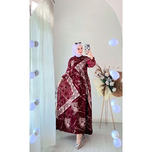 GAMIS TWILL ORI MALAMAN PEKALONGAN MOTIF TERBARU ANAK MUDA 2022 JUMBO 130 FLOY SUSUN REMPEL AKSARA B