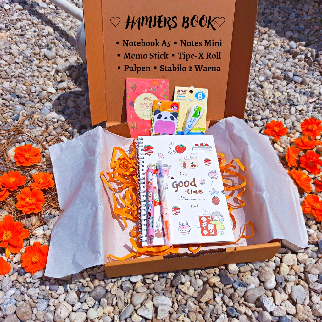 

GIFT BOX/HAMPERS BUKU/KADO LUCU/KADO BUAT BESTIE/KADO ULTAH/HAMPERS MURAH