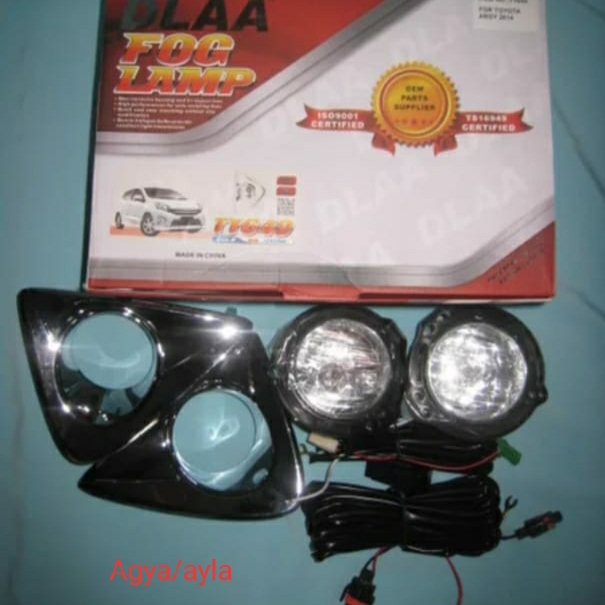 foglamp BUMPER bemper DEPAN lampu SOROT kabut toyota agya MODEL ORISINIL