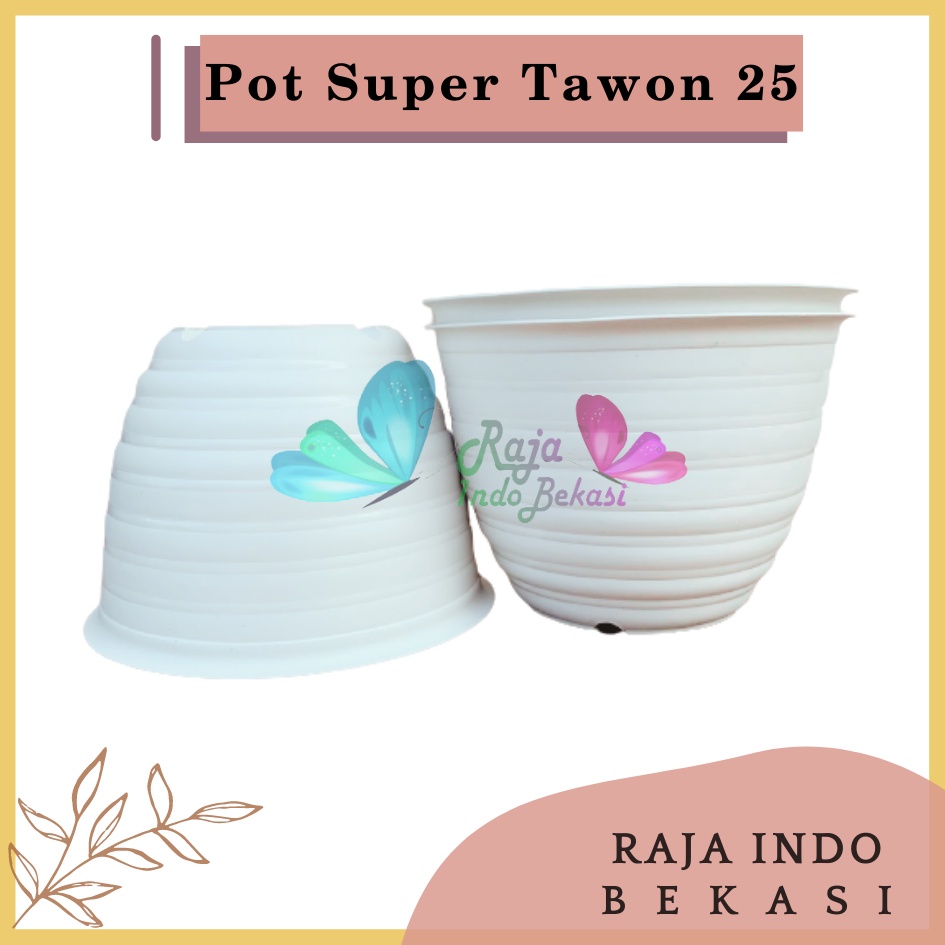 Pot Super Tawon 25 Putih Garden Of Love Pot Tawon Putih Tirus Pot Tawon Pirus 18 20 21 25 27 - Pot Tawon 25