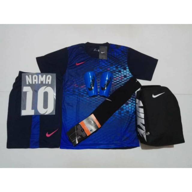 PAKET ALL IN ONE SETELAN NIKE FUTSAL/BOLA MURAH BISA UNTUK KAOS TEAM (NAVY)