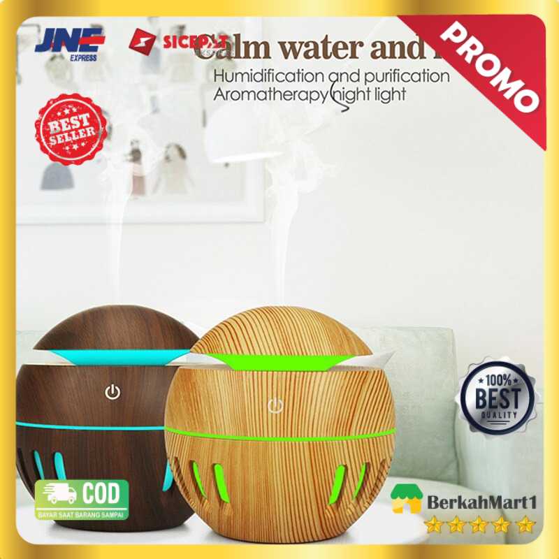 KEBEIER Air Humidifier Aromatherapy Oil Diffuser Wood 130ml - K-H272