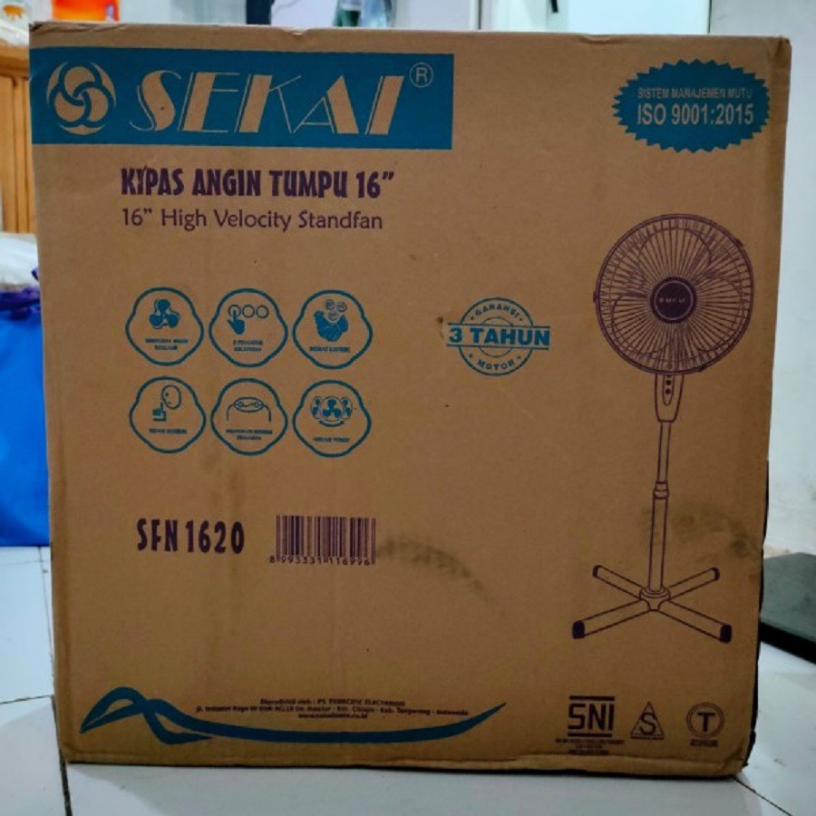 Standfan Kipas Angin Berdiri Sekai 16in 16Inch Sekai SFN-1620 Stand fan