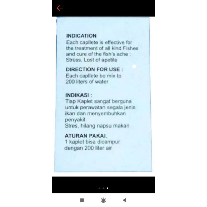 OBAT IKAN ARWANA HOBIE anti stress vitamin arwana nambah nafsu makan