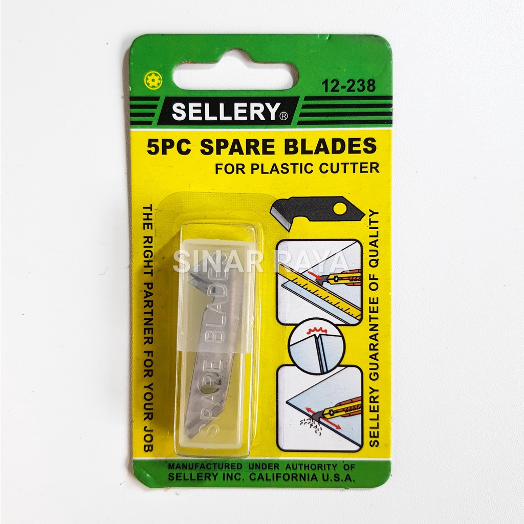 

Isi Cutter Acrylic 5 Pcs Sellery / Refill Pisau Potong Akrilik Plastik / 5 Pcs Spare Blades