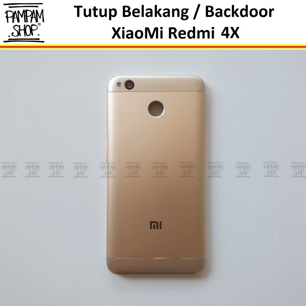 Tutup Belakang Baterai Casing Backdoor Back Door Cover XiaoMi Redmi 4X Xiao Mi Original OEM