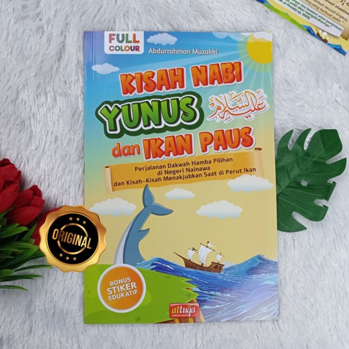 Buku Anak Kisah Nabi Yunus Dan Ikan Paus - Asli
