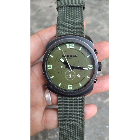 jam tangan diesel chronograph second bekas original bekas