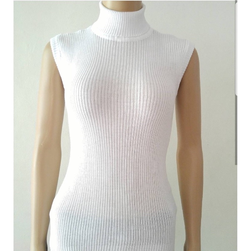 TURTLE NECK TANKTOP RAJUT WANITA TANK TOP KERAH TINGGI INNER  MANSET WANITA TERBARU