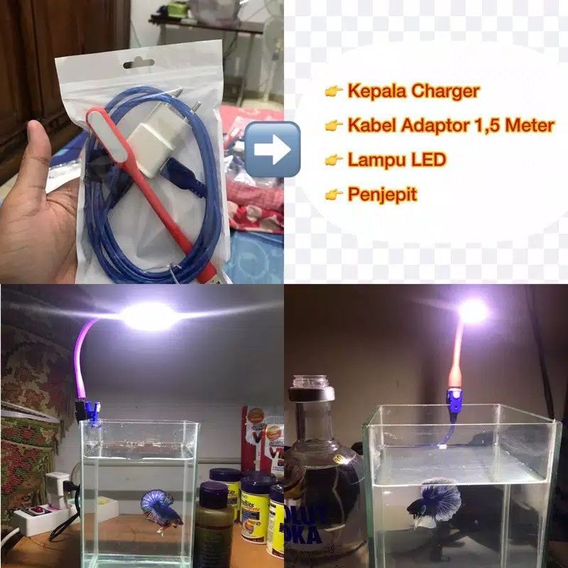 Lampu soliter - Lampu aquarium - Lampu cupang - Lampu aquarium cupang