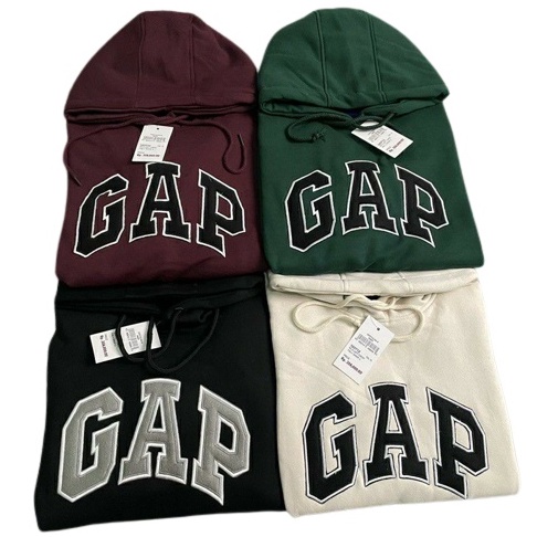 SWEATER HOODIE GAP BORDIR FULLTAG &amp; LABEL BAHAN ORIGINAL UKURAN M L XL