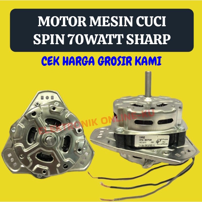 DINAMO MOTOR MESIN CUCI SHARP 70WATT