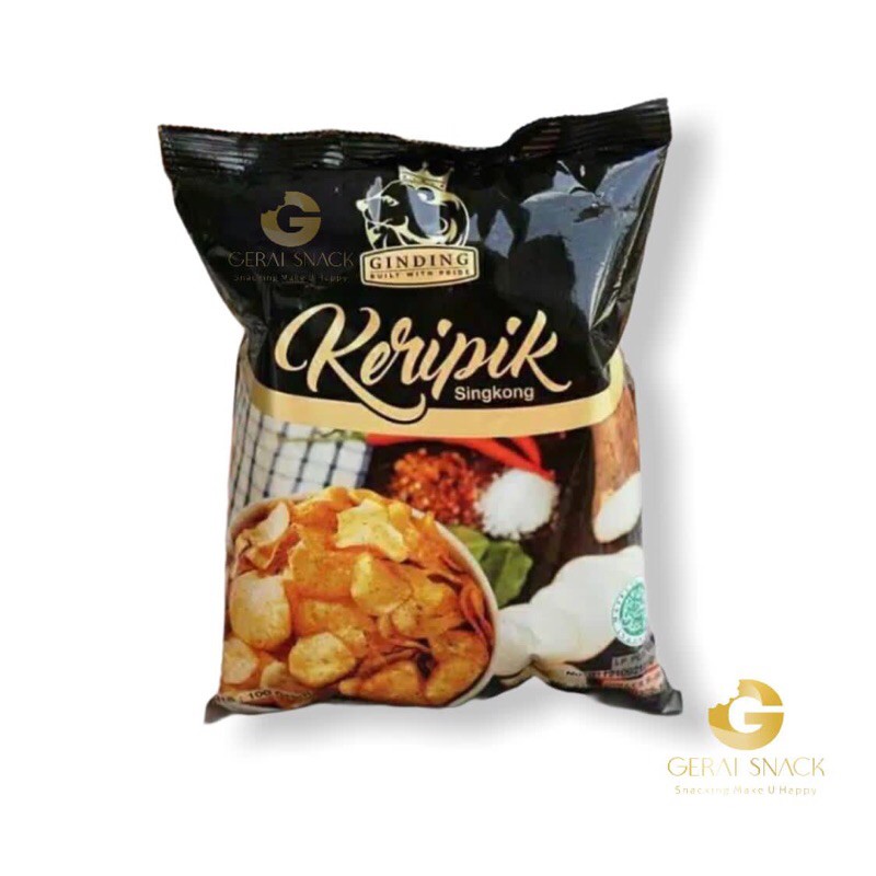 Keripik Singkong Ginding Extra Pedas Khas Bandung (100gr)