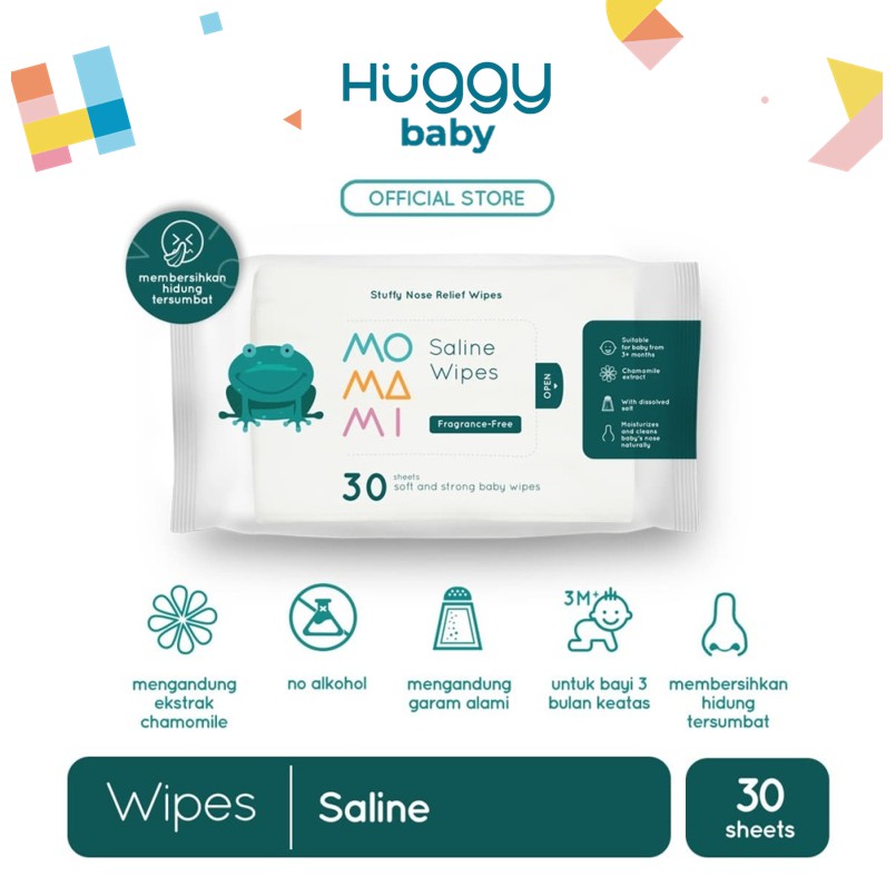 MoMaMi Saline Wipes 30 | Tissue Tisu Basah