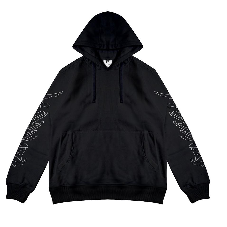 Terlaris GRDT Kaminari Hoodie Black